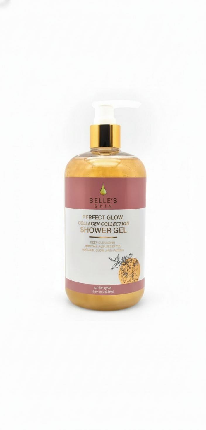 Gel douche collagène et feuille d'or