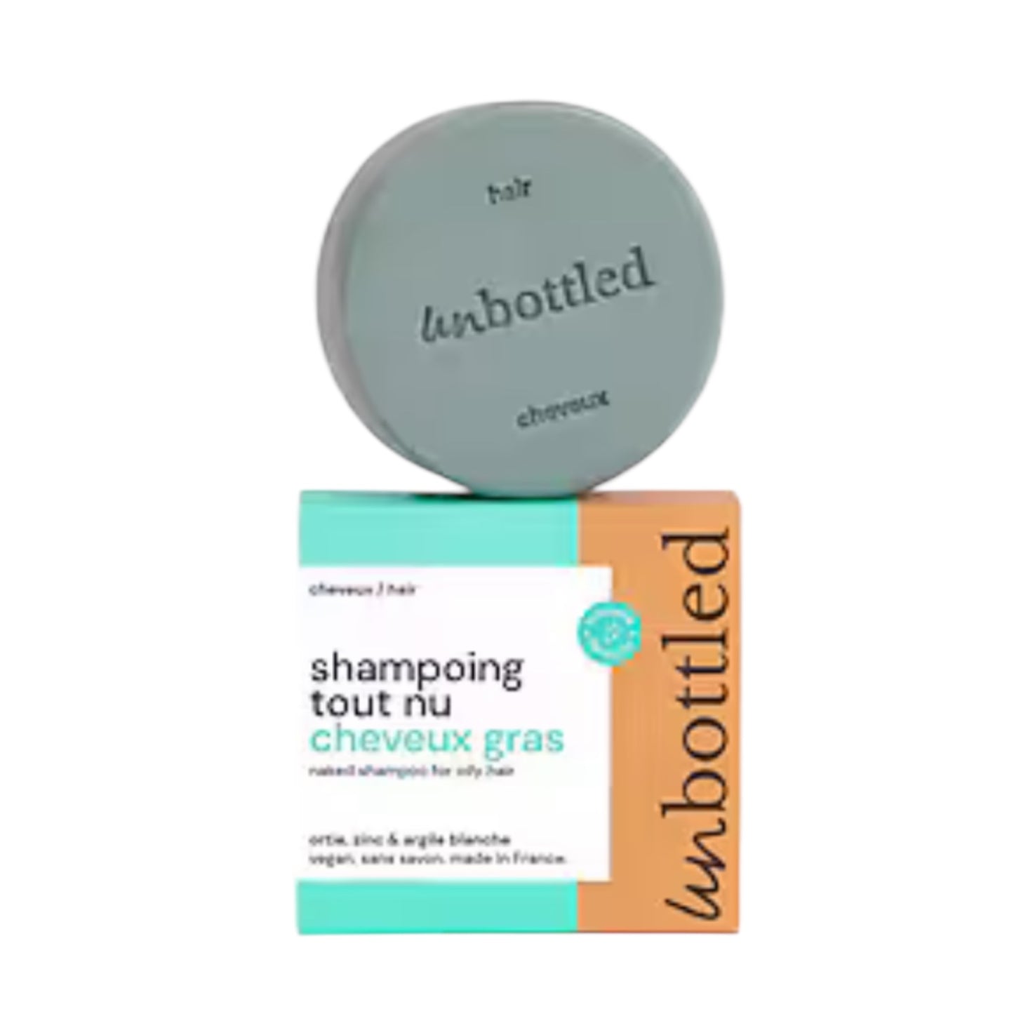 SHAMPOING SOLIDE CHEVEUX GRAS *VÉGAN*