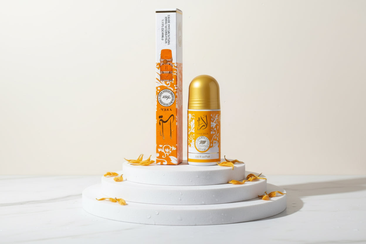 Lot Eau de parfum YARA -spray et Déodorant Crème Roll On