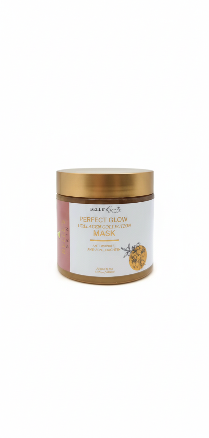 Masque visage collagène et feuilles d'or